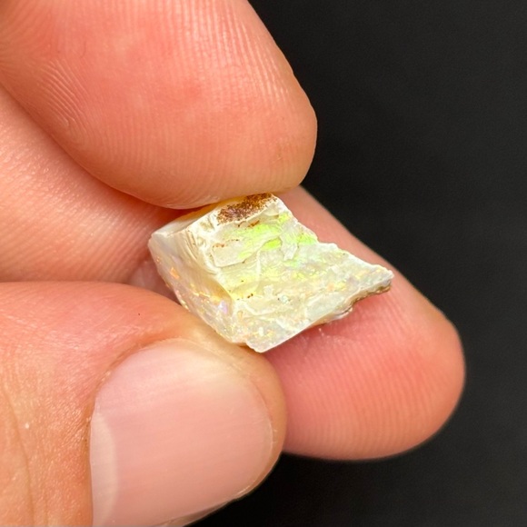 Very Colorful Zebra Striped Lambina Opal Specimen With Multicolored Bars - Picture 5 of 8